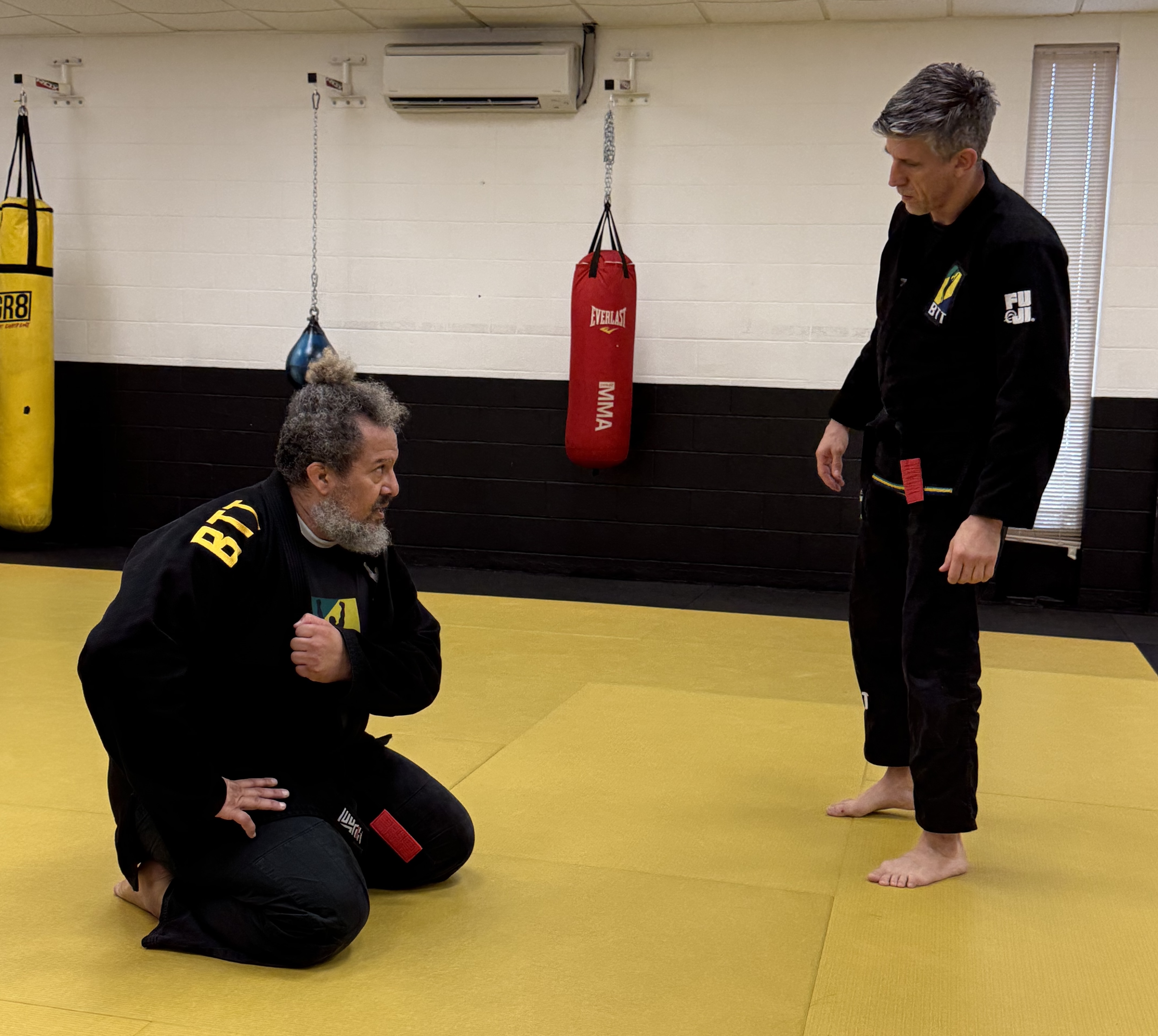 Two Brazilian Jiu-Jitsu Black Belts